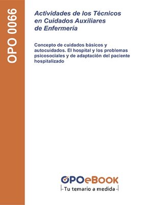 cover image of Actividades de los Técnicos en Cuidados Auxiliares de Enfermería